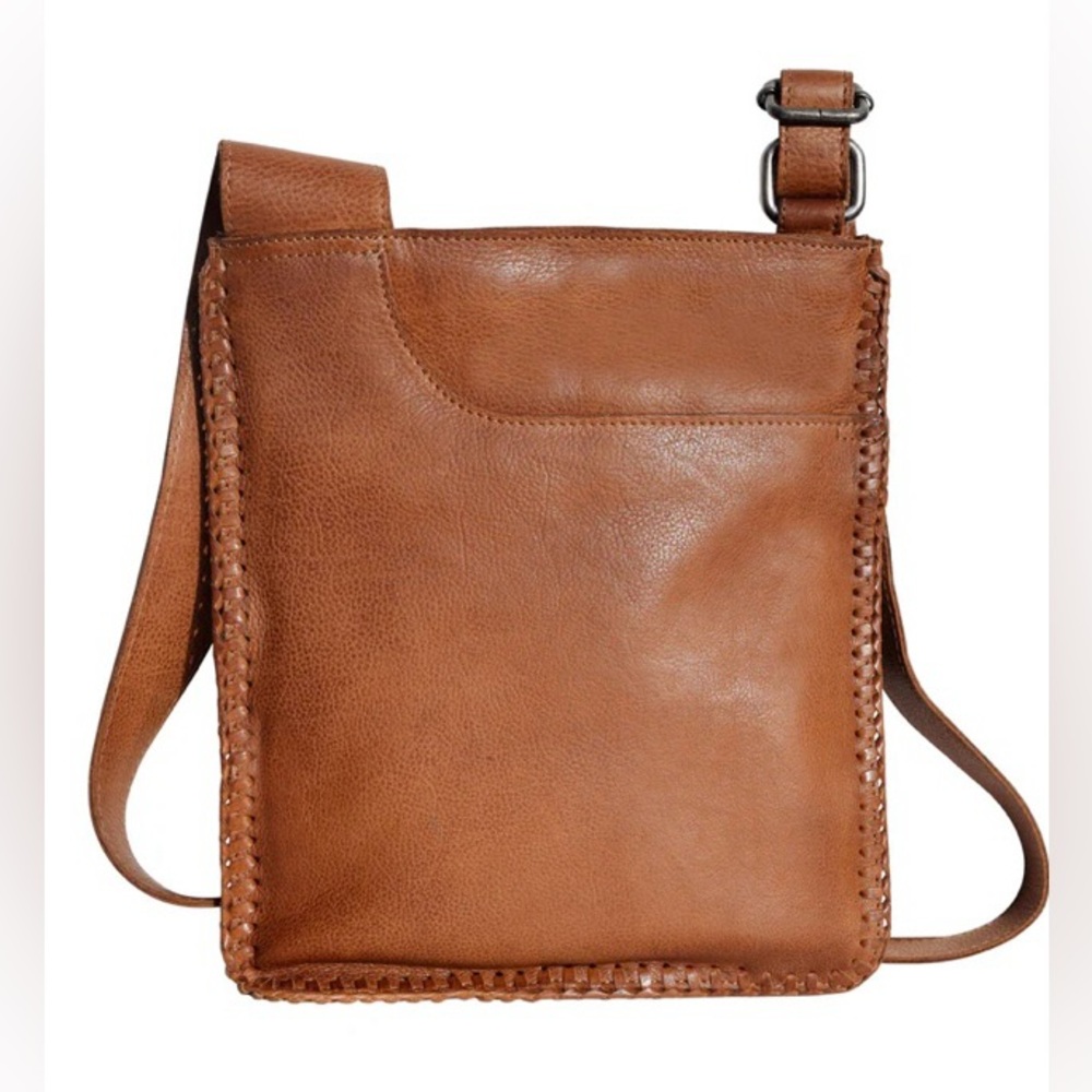 Latico Tan Leather Crossbody Bag with Timeless Design